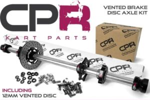 Complete GTR-RACE Series 50mm Axle Kit 12mm Ventillated Disc 8mm Keyway Black