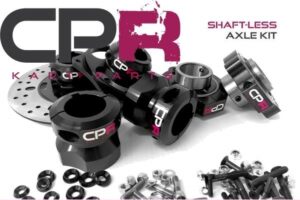 40mm Axle Kit Less Shaft 8mm Keyway (Colour Configurable)