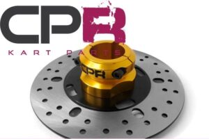 Complete Brake Disc and 40mm Hub Carrier 8mm Keyway Gold