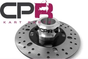 Complete Brake Disc and 40mm Hub Carrier 8mm Keyway Silver