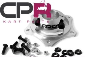 Hub for Brake Disc CNC Billet Silver with Bolt Kit Suit 40mm Axle 8mm Key