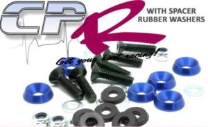 Bolt & Spacer Kit 6 Bolt Steering Wheel Floor Pods Blue