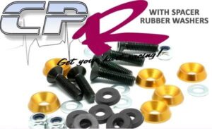 Bolt & Spacer Kit 6 Bolt Steering Wheel Floor Pods Gold