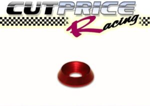 Go Kart Countersunk Washer 6mmID Red NEW