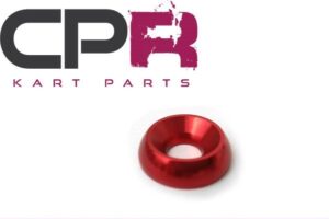 Go Kart Countersunk Washer 8mmID Red NEW