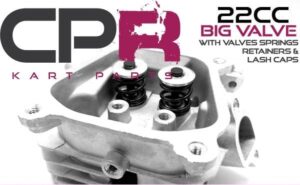 Cylinder Head Complete (no posts or rockers) BIG VALVE 27mm 25mm suit GX200 Clone including CPR engines 26lb Springs Stainless Valves Retainers Lash Caps