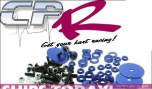 Go Kart Extreme Colour Mount Pack Blue - 100pcs including bolts