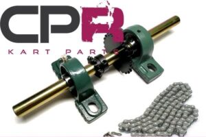 Go Kart 420P 5:3 Reduction Jackshaft Kit 19.05mm 3/4inch COMPLETE with 12T & 20T 420 Sprockets Bearings Pillow Blocks