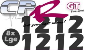 Number Pack 2 Digit LARGE - 8x Large BLACK AKA Legal Numbers