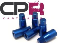 Rear Wheel Nut Lugs Pack PK6 Anodised Blue