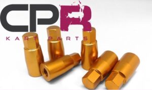 Rear Wheel Nut Lugs Pack PK6 Anodised Gold
