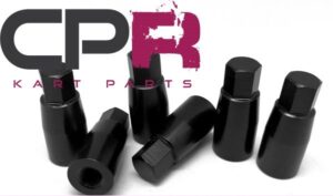 Rear Wheel Nut Lugs Pack PK6 Anodised Black