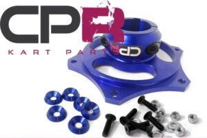 Sprocket Carrier Hub suit 40mm Axle 8mm Keyway Blue