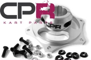 Sprocket Carrier Hub suit 40mm Axle 8mm Keyway Silver