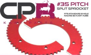 Sprocket Split Aluminium 35 Pitch 58 Teeth