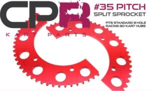 Sprocket Split Aluminium 35 Pitch 75 Teeth