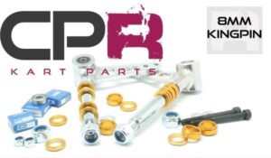 Stub Axle Spindle Suit Arrow CRG Silver Pair w/Gold Spacers