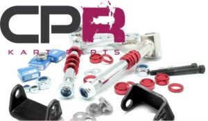 Stub Axle PROJECT SERIES Spindle Suit Arrow CRG Silver Pair w/Red Spacers and Brackets AND CAMBER ADJUSTERS