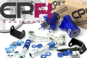 Stub Axle RACE MOWER COMPLETE FRONT END KIT Spindles Front Wheel Hubs w/3x78mm Hub Adaptors Adapters w/Blue Spacers and Brackets