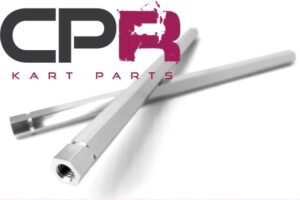 Steering Tie Rod Pair Silver Anodised Alloy Hex M8 8mm 190mm