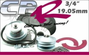 Torque Converter Clutch 35 Pitch 12Tooth & 420P 10Tooth 19.05mm (3/4") bore + FREE #35 Chain & #35 Sprocket