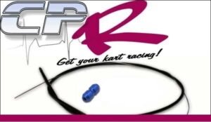 Throttle Cable 1.6m with FREE Blue Anodised Terminator Clamp suit 2-stroke