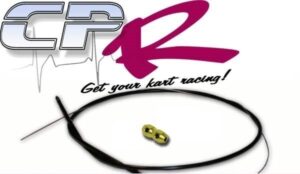 Throttle Cable 1.6m with FREE Gold Anodised Terminator Clamp suit 2-stroke