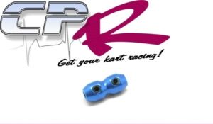 Throttle Cable Terminator / Coupler Barrel Clamp Blue