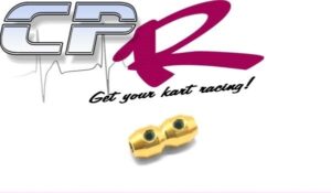 Throttle Cable Terminator / Coupler Barrel Clamp Gold