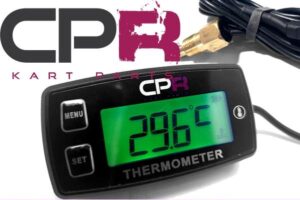 Coolant (Water) Temperature Gauge GT2 CPR 2 or 4-Stroke with Max Temp Recall - Easy To Read Large Display, Backlight, Replaceable Battery, Temp Alert V2