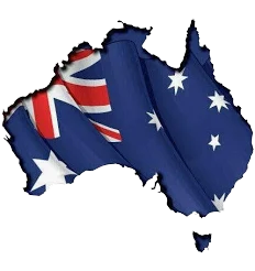 Australian Flag Map